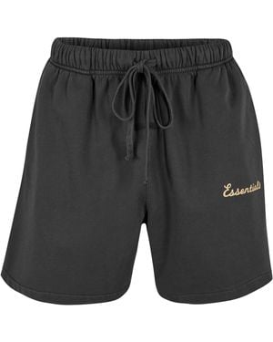 Fear Of God Fleece Jogger Shorts - Black