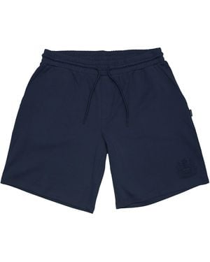 Aquascutum Fleece Jogger Shorts - Blue