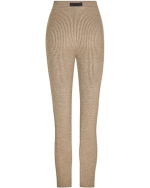 Fear Of God Ribbed Full Length Leggings - Natural