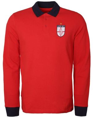 Luke 1977 Bobbys Dream Long Sleeve Polo Shirt - Red