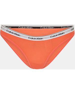Calvin Klein Logo Thong - Orange
