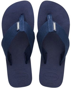 Havaianas Urban Basic Rubber Sole Flip Flops - Blue