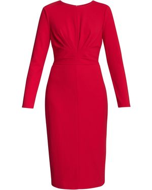 gina bacconi red dress Buy Gina Bacconi Red Ryder Jersey And Chiffon Wrap Dress from Next USA