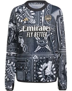 adidas Arsenal Ian Wright Pre-Match Top - Blue