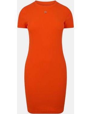 Givenchy Ribbed Dress - Orange