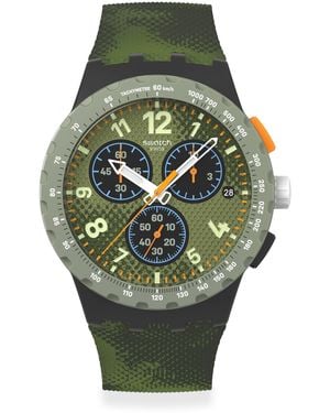 Swatch Essentials Analogue Quartz Watch - Green