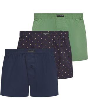 Lyle & Scott Woven Tailored Boxers - Green
