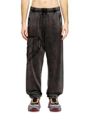 DIESEL Closed Hem Fleece Joggers - Black