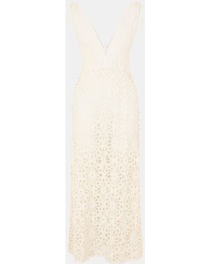 Amy Lynn Crochet Maxi Dress - White