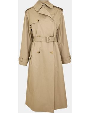 McQueen Alex Belted Trench Coat - Natural