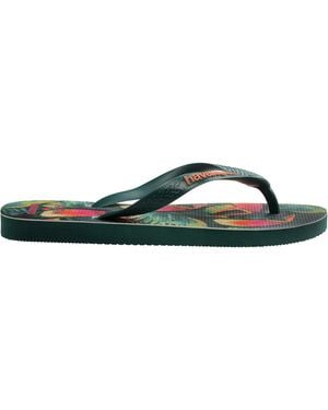 Havaianas Top Print Flip Flops - Green