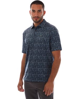 Farah Milford Short-Sleeve Performance Polo Shirt - Blue