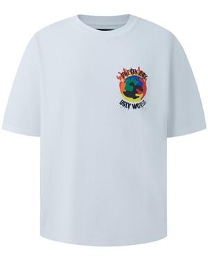 PRETTY BOY UGLY WORLD The Cotton Crew Neck Oversized Fit T-Shirt - White