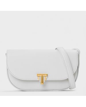 Tiffany & Co. Wallet Crossbody 99 Convertible Chain Strap Wallet On Chain - White