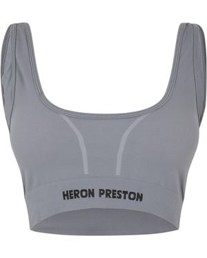 Heron Preston Medium Impact Sports Bra - Grey