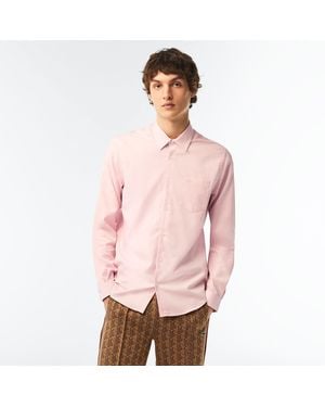 Lacoste Long-Sleeve Plain Shirt - Pink