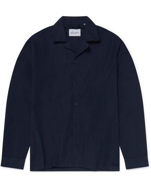 Albam Ls Revere Shirt - Blue