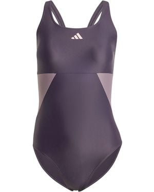 adidas Colourblock C-Back Swimsuit - Purple