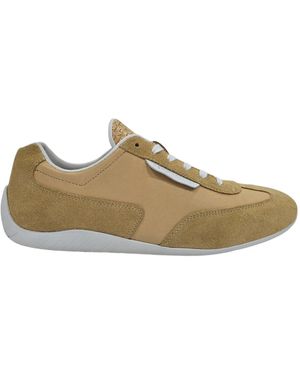 Jack Wills Jw Yosemite Suede Lace Up Low-Top Trainers - Natural