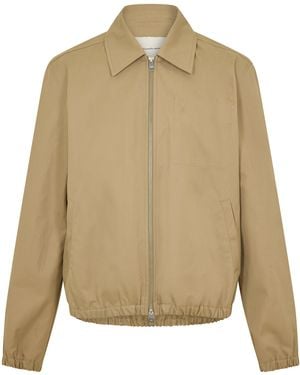 Ami Paris Embossed Harrington Jacket - Natural
