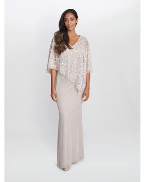 Gina Bacconi Sephora Chiffon Tank Dress - White