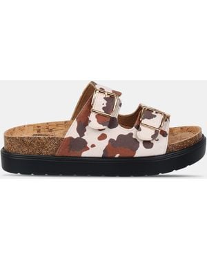 Biba Two Strap Sandals - Brown