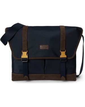 Polo Ralph Lauren Suede Trim Messenger Bag - Blue