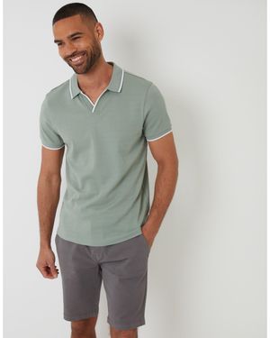 Threadbare Marriage Short-Sleeve Polo Shirt - Grey