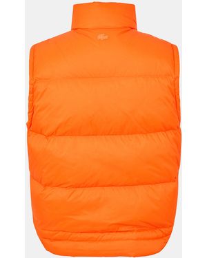 Lacoste Lightweight Quilted Gilet - Orange