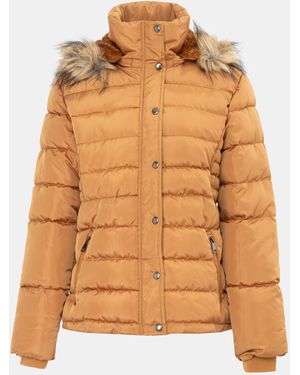 I Saw It First Isif Detachable Hood Fur Trim Sherpa Lined Parka - Orange