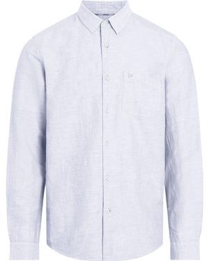 Calvin Klein Long-Sleeve Plain Shirt - Blue