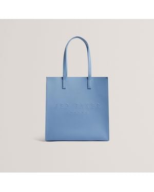 Ted Baker Large Crosshatch Icon Tote Bag - Blue