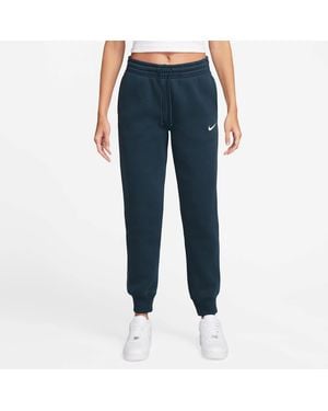 Nike Sportswear Phoenix Fleece Mid-Rise Joggers - Blue