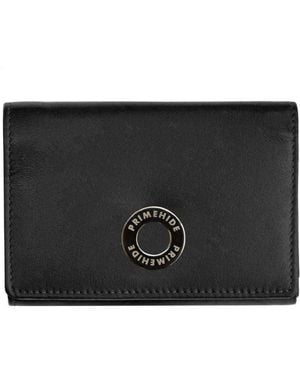 PRIMEHIDE Leather Flavia Clip Leather Frame Purse - Black