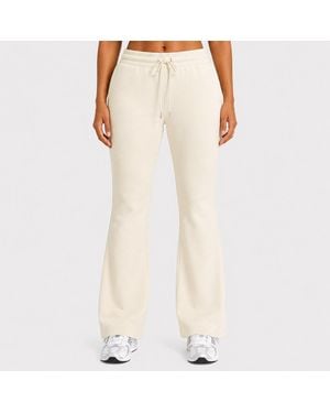 I Saw It First Fleece Flare Jogger - Natural