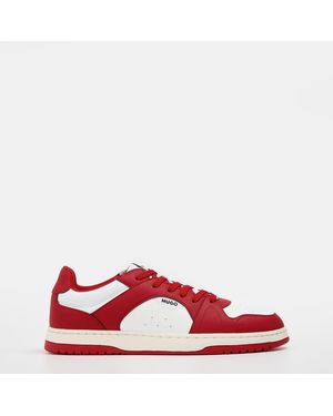 HUGO Logo Trainers - Red