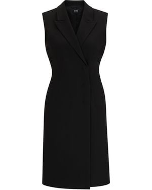 BOSS Dekava Wrap Dress Design - Black