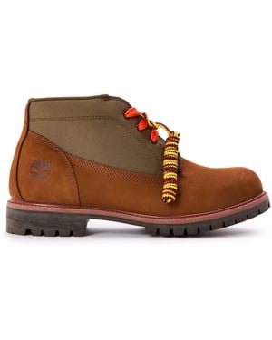 Timberland Premium Mid Lace-Up Chukka Boots - Brown