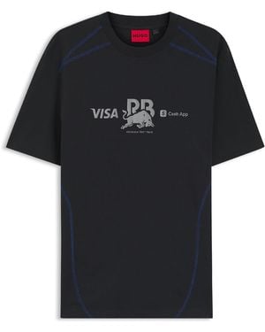 HUGO Vcarb Tee_01-Rb - Black