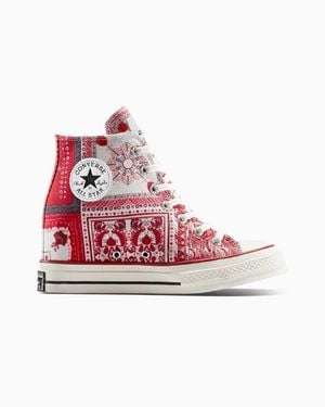 Converse Chuck 70 Wedge Hi Vanilla Heel Sandals - Pink
