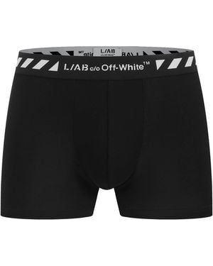 L/AB Off White Diags Boxer Briefs 3 Pack - Black