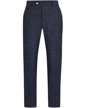 BOSS H Genius Slim Fit Trousers - Blue