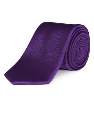Haines and Bonner Silk Tie - Purple