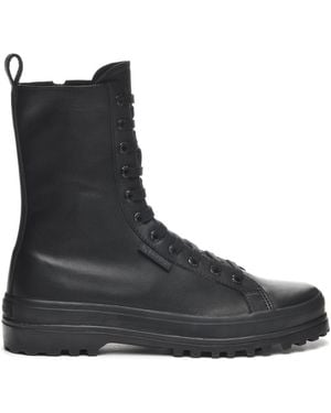Superga Alpha Canvas High-Top Trainers - Black