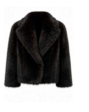 Biba Carrie Faux Fur Overcoat - Black