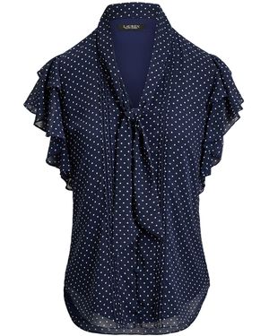 Ralph Lauren Long Sleeve Blouse - Blue