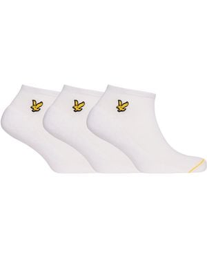 Lyle & Scott Trainer Ankle Socks - White