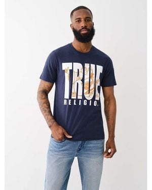TRUE RELIGION Buddha Regular Fit T-Shirt - Blue