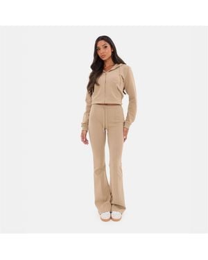 I Saw It First Seam Detail Flared Jogger - Natural