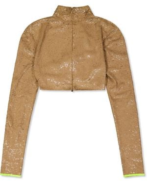 Off-White c/o Virgil Abloh Long Sleeve Zip Jacket - Natural